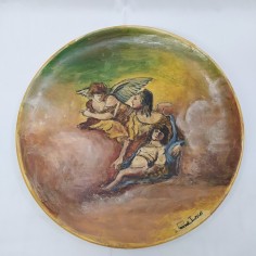 Piatto decorativo da esposizione ceramice Troise Campobasso