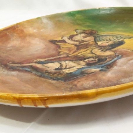 Piatto decorativo da esposizione ceramice Troise Campobasso