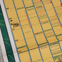 Manifesto calendario storico da Romolo a Mussolini 180x127 cm 2