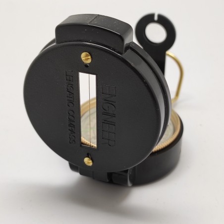 Bussola pieghevole nera usata Engineer Lensatic Compass
