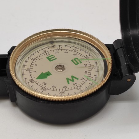 Bussola pieghevole nera usata Engineer Lensatic Compass