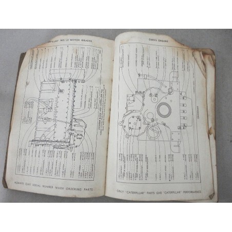 CATERPILLAR NO. 12 MOTOR GRADER CATALOG PARTS 99E1 MANCANZE DI CARTA