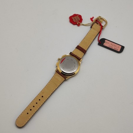 Orologio cronografo mov. quarzo polso uomo Reporter quadrante nero inusato
