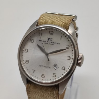 Orologio uomo marca Bello & Preciso Milano mov. automatico cassa acciaio