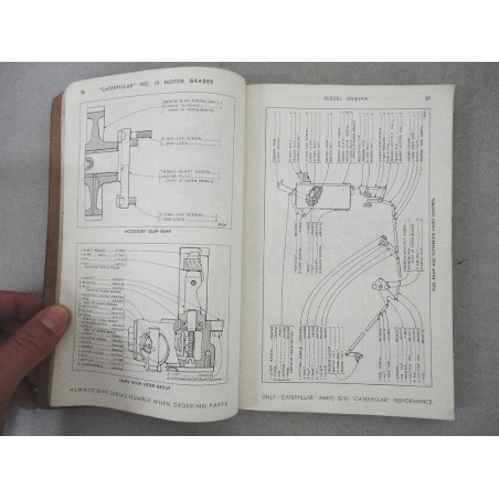 CATERPILLAR NO. 12 MOTOR GRADER PARTS BOOK FORM UE032970 ENGLISH