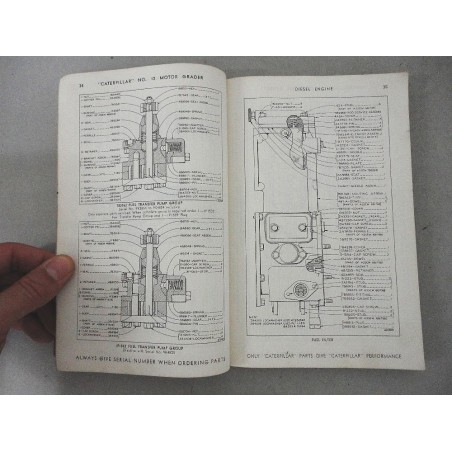 CATERPILLAR NO. 12 MOTOR GRADER PARTS BOOK FORM UE032970 ENGLISH