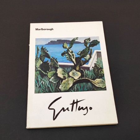 RENATO GUTTUSO autoritratto firmato su frontespizio catalogo mostra 1979