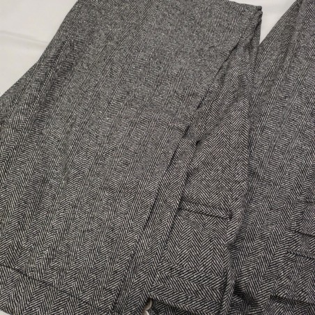 Abito uomo Blazer spinato bianco nero Brunello Cucinelli Tg 50 nuovo