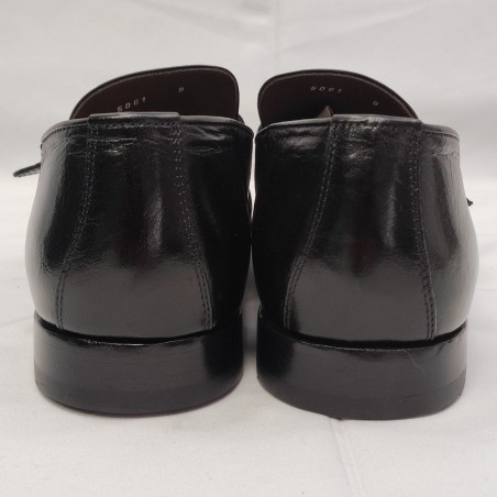 Green George scare uomo classiche nere con fibbia in metallo n° 43 nuove