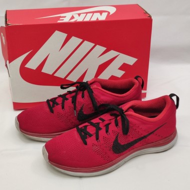 Nike scarpe uomo rosse modello Flyknit Lunar+ 554887-601 n° 44,5 usate