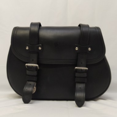 Borsa laterale The Bison in pelle per Harley Davidson Fat Boy 2012 senza telaio