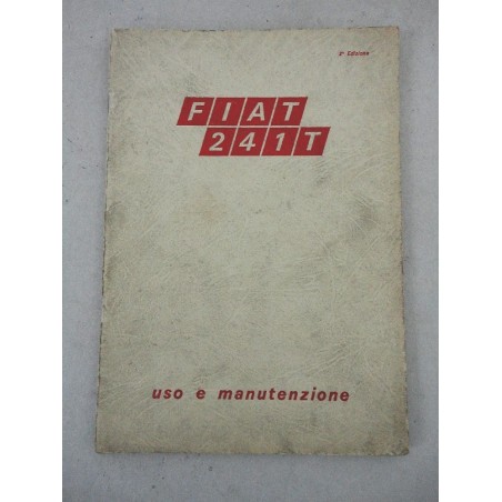 FIAT 241T CAMIONCINO LIBRETTO USO MANUTENZIONE 2° ED. 1968 BUONO LIEVI MACCHIE