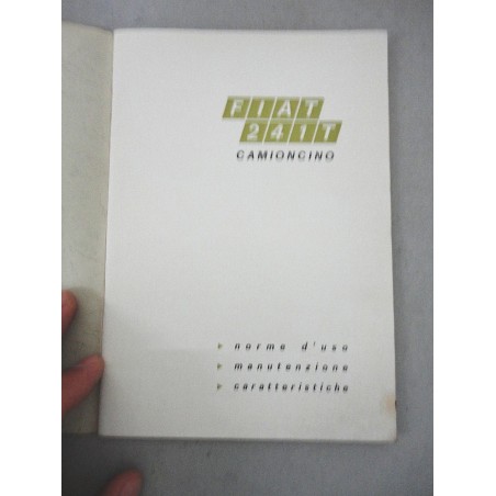 FIAT 241T CAMIONCINO LIBRETTO USO MANUTENZIONE 2° ED. 1968 BUONO LIEVI MACCHIE