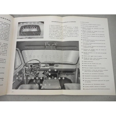 FIAT 241T CAMIONCINO LIBRETTO USO MANUTENZIONE 2° ED. 1968 BUONO LIEVI MACCHIE