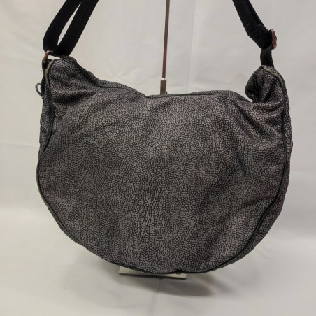 Borsa Borbonese blu notte forma mezzaluna usata