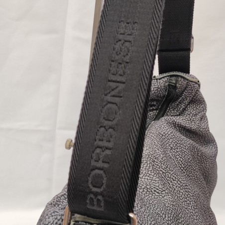 Borsa Borbonese blu notte forma mezzaluna usata