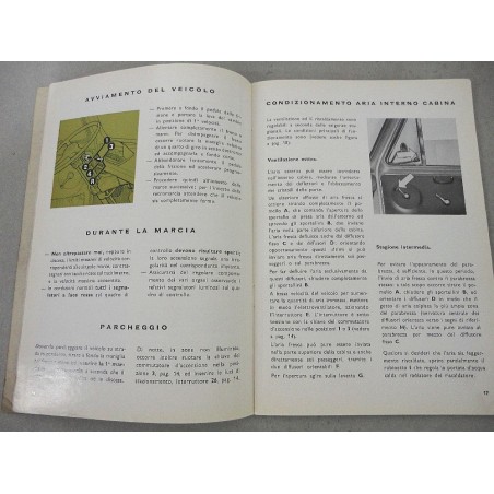 FIAT 241T CAMIONCINO LIBRETTO USO MANUTENZIONE 2° ED. 1968 BUONO LIEVI MACCHIE