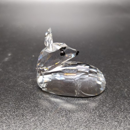 Cristallo Swarovski capriolo sdraiato 183271 con scatola e certificato integro