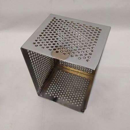 Griglia protettiva in acciaio cromato per amplificatori valvolari 14,5x10,5x9 cm