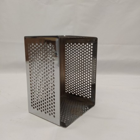 Griglia protettiva in acciaio cromato per amplificatori valvolari 14,5x10,5x9 cm