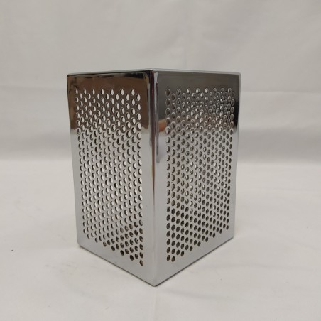 Griglia protettiva in acciaio cromato per amplificatori valvolari 14,5x10,5x9 cm