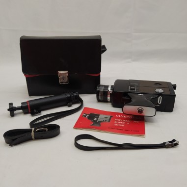 Cinepresa vintage Movimac 200 super 8 zoom usata con accessori