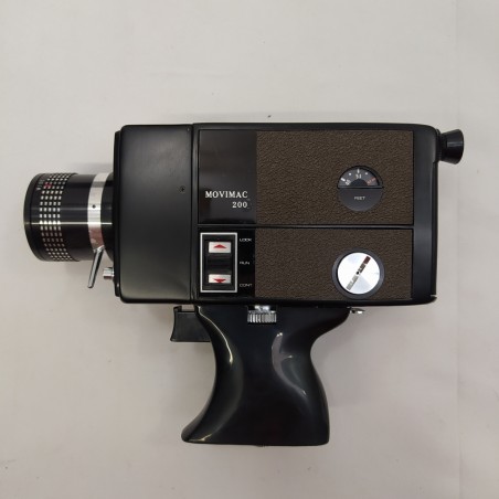 Cinepresa vintage Movimac 200 super 8 zoom usata con accessori