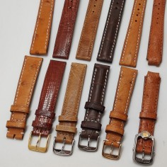 Lotto di 6 cinturini originali in pelle Longines inusati NOS 2