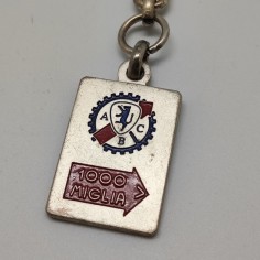 Portachiavi vintage 70° Mille Miglia usato smalti integri 2
