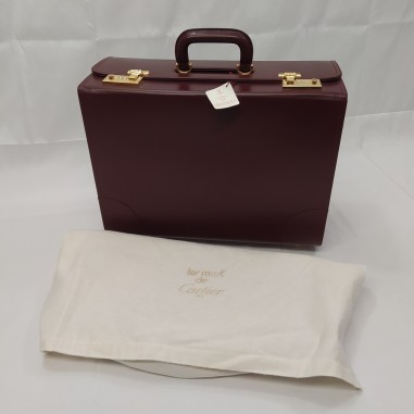 Originale valigia pilota borsa rigida Cartier inusata 45x35x20 cm