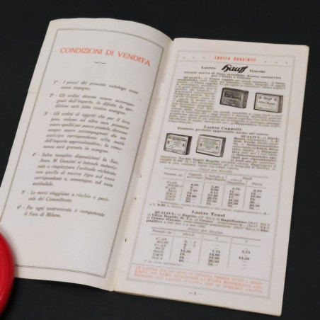 Rivista con listino del materiale fotografico Ganzini 1923. Buone condizioni