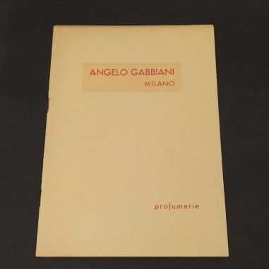 Catalogo profumeria e prodotti di pulizia Angelo Gabbiani. Buone condizioni.