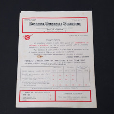 Catalogo ombrelli e attrezzatura estiva Gilardini. Buone condizioni.