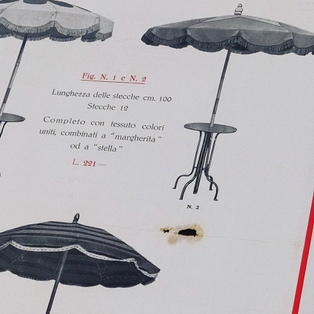 Catalogo ombrelli e attrezzatura estiva Gilardini. Buone condizioni.