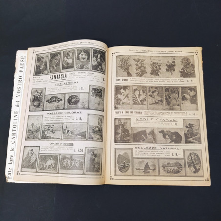 Catalogo prodotti tipografici e per fumo, per profumerie Galluzzi anni '30