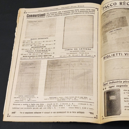 Catalogo prodotti tipografici e per fumo, per profumerie Galluzzi anni '30