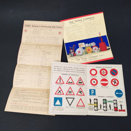 Lotto di 3 opuscoli Texaco anni '30. Buone condizioni.