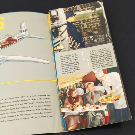 Opuscolo Scandinavia Airlines System ASA anni 50 - Buone condizioni.