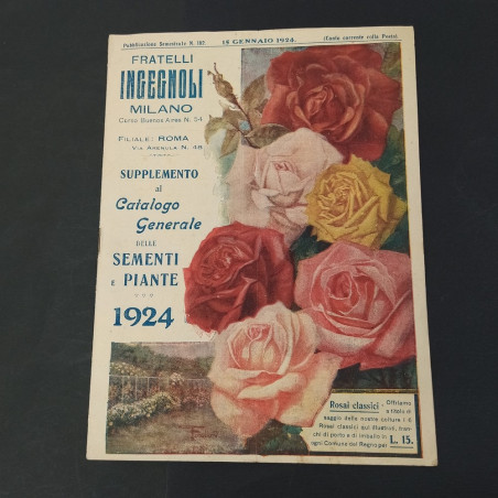 Lotto 3 opuscoli orticoltura Palazzoli, Sgaravatti, Ingegnoli anni '20/'30