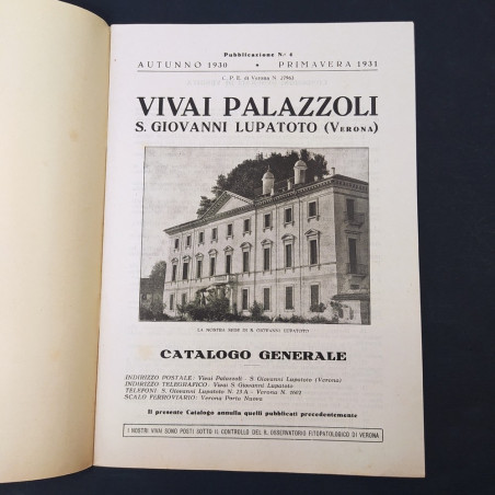 Lotto 3 opuscoli orticoltura Palazzoli, Sgaravatti, Ingegnoli anni '20/'30