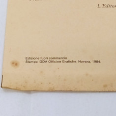Pianta della Roma dei Papi del 1870, edizione 1984. Ingiallimenti 2