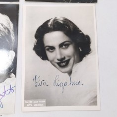 Lotto 4 foto autografate cantanti liriche Ligabue, Fortunato e altre 2