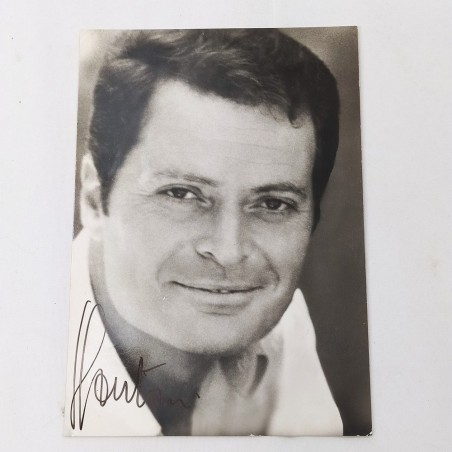 Lotto di 2 fotografie autografate Sergio Fantoni e Alberto Lupo