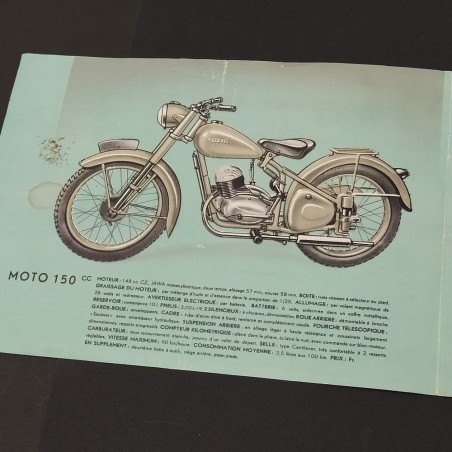 Lotto di 4 brochures motociclette Adler, Taurus, Socovel, Hoffmann. Buono