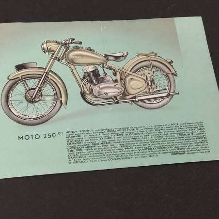 Lotto di 4 brochures motociclette Adler, Taurus, Socovel, Hoffmann. Buono