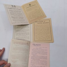 Lotto di 3 opuscoli pubblicitari olio Fratelli Carli e Bottino&Bellone. Buono 2