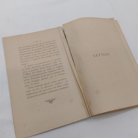 Libro Lettere di S. Luigi Gonzaga, ed. Ungher 1889. Segni del tempo