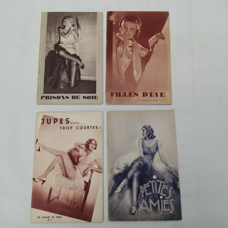 Lotto di 7 riviste osée degli anni '30 Plein-air, Petit amies e altre anni '30.