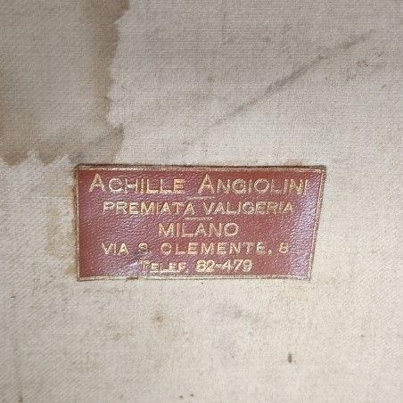 Valigia di cartone anni 40 con chiusura a molla