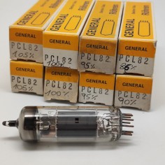 Lotto di 8 valvole General Rohren PCL82 pari nuovo con scatola testate 2